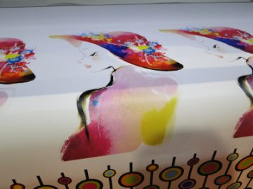 चमड़े की छपाई का नमूना